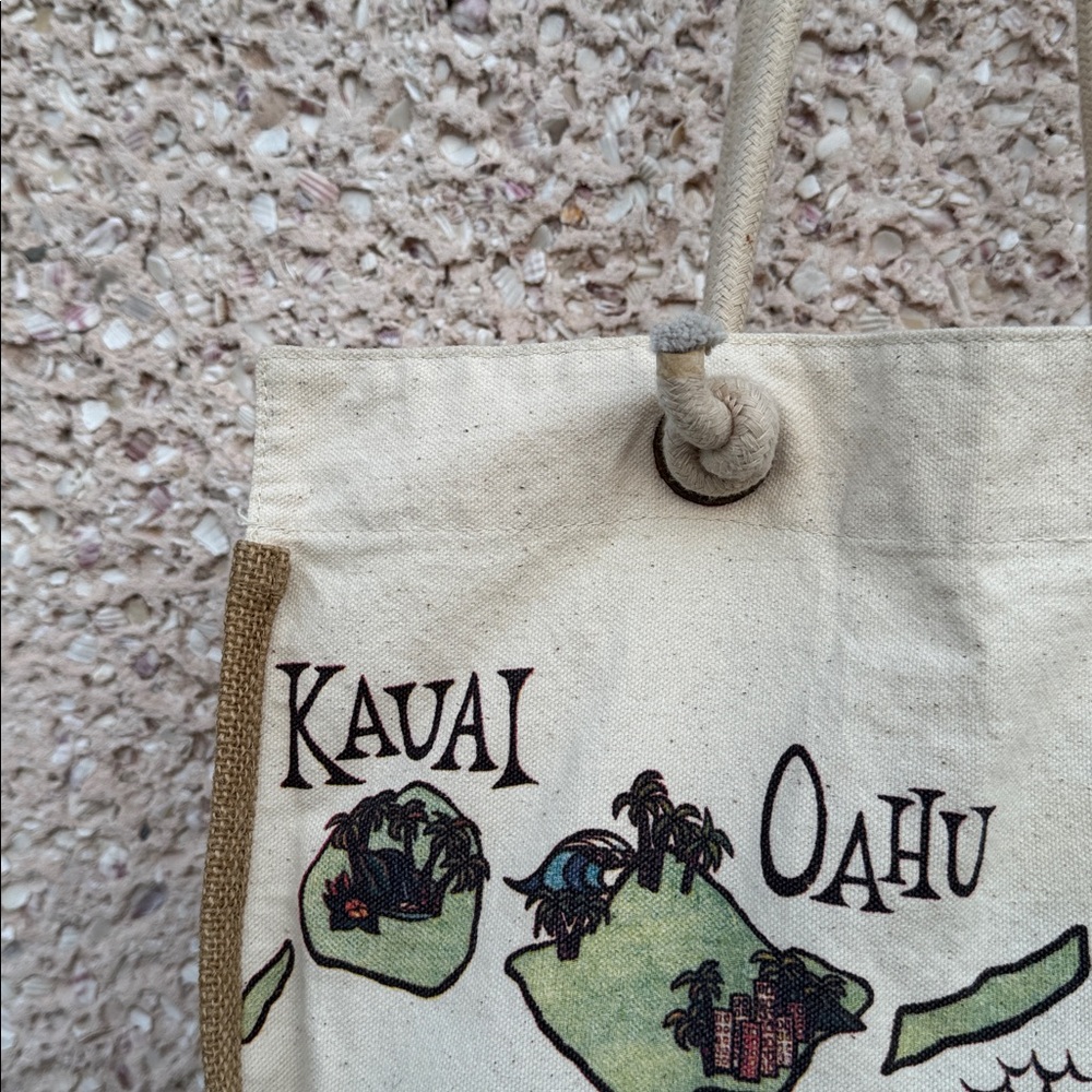 Heather Brown Surf Art Canvas Tote - Picture 2 of 5